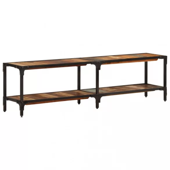 tömör újrahasznosított fa TV-szekrény 150x30x41 cm