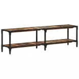 tömör újrahasznosított fa TV-szekrény 150x30x41 cm