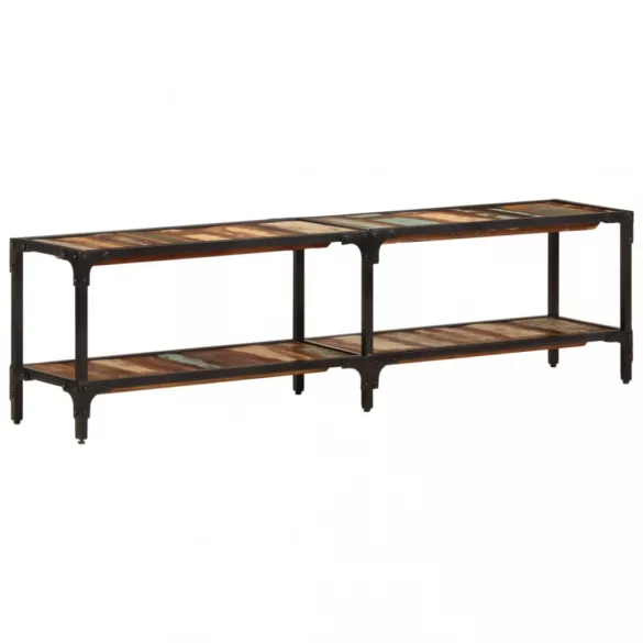 tömör újrahasznosított fa TV-szekrény 150x30x41 cm