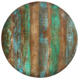 tömör újrahasznosított fa étkezőasztal 110 x 75 cm