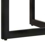 tömör újrahasznosított fa étkezőasztal 110 x 75 cm