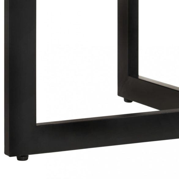 tömör újrahasznosított fa étkezőasztal 110 x 75 cm