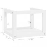 fehér vas fürdőszobai fali mosdókagylókeret 40 x 38 x 31 cm