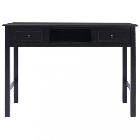 fekete tömör császárfa íróasztal 108 x 45 x 76 cm
