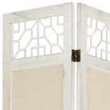 5 paneles krémszínű szövetparaván 175 x 165 cm