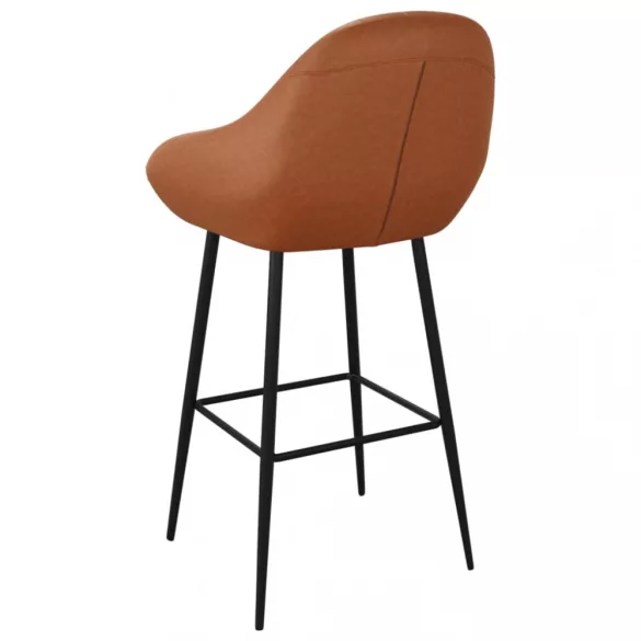 2 db világosbarna műbőr bárszék