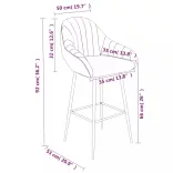 2 db világosbarna műbőr bárszék