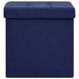 2 db kék összecsukható művászon tárolóülőke