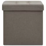 2 db tópszínű összecsukható művászon tárolóülőke