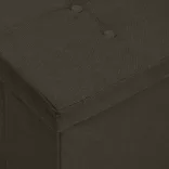 sötétbarna összecsukható művászon tárolópad