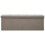 tópszínű összecsukható művászon tárolópad