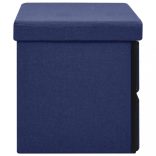 kék összecsukható művászon tárolópad 76 x 38 x 38 cm
