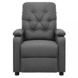 világosszürke szövet dönthető fotel