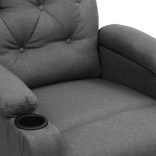 világosszürke szövet dönthető fotel