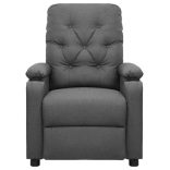 világosszürke szövet masszázsfotel