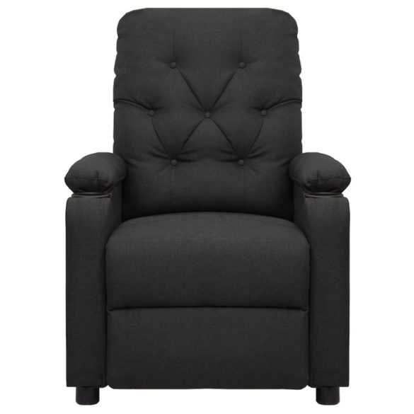 fekete szövet masszázsfotel