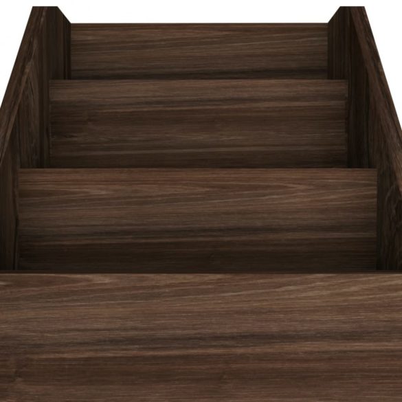 füstös tölgy színű szerelt fa gyerek újságtartó 71x30x78,5 cm