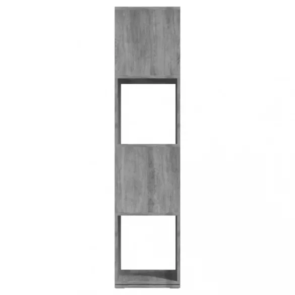betonszürke szerelt fa forgószekrény 34,5x34,5x75,5 cm