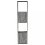 betonszürke szerelt fa forgószekrény 34,5x34,5x75,5 cm