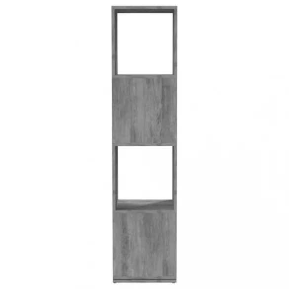 betonszürke szerelt fa forgószekrény 34,5x34,5x75,5 cm