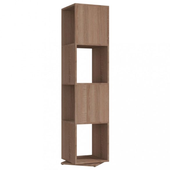 sonoma tölgy színű szerelt fa forgószekrény 34,5x34,5x75,5 cm