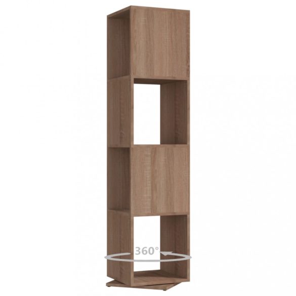 sonoma tölgy színű szerelt fa forgószekrény 34,5x34,5x75,5 cm