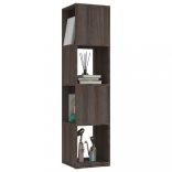 szürke-sonoma színű forgószekrény 34,5x34,5x75,5 cm