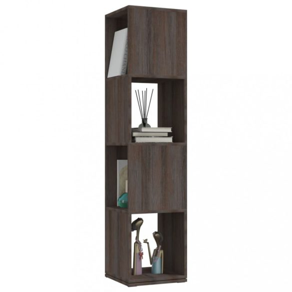 szürke-sonoma színű forgószekrény 34,5x34,5x75,5 cm