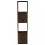 füstös tölgy színű szerelt fa forgószekrény 34,5x34,5x75,5 cm