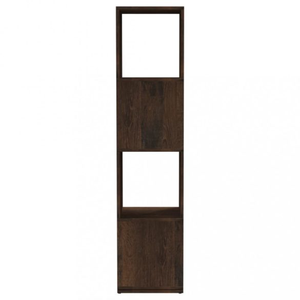 füstös tölgy színű szerelt fa forgószekrény 34,5x34,5x75,5 cm