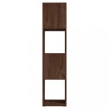 barna tölgyszínű szerelt fa forgószekrény 34,5x34,5x75,5 cm