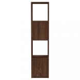 barna tölgyszínű szerelt fa forgószekrény 34,5x34,5x75,5 cm