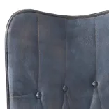 szürke valódi bőr szárnyas szék