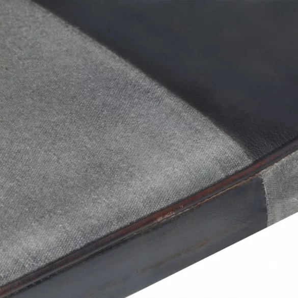 szürke valódi bőr szárnyas szék