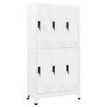 fehér acél zárható szekrény 90 x 45 x 180 cm