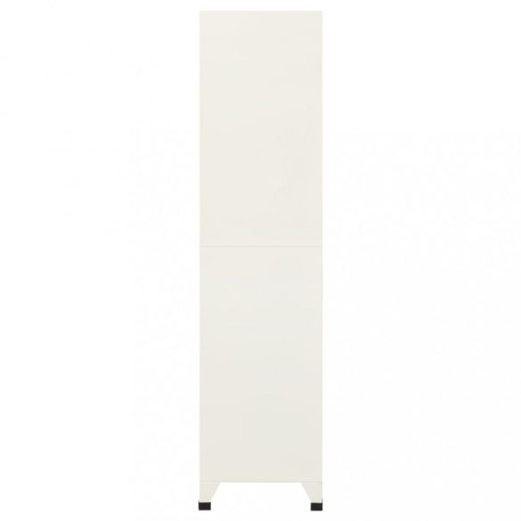 szürke-kék acél zárható szekrény 90 x 45 x 180 cm