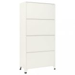 szürke-kék acél zárható szekrény 90 x 45 x 180 cm