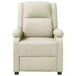 fehér műbőr dönthető fotel