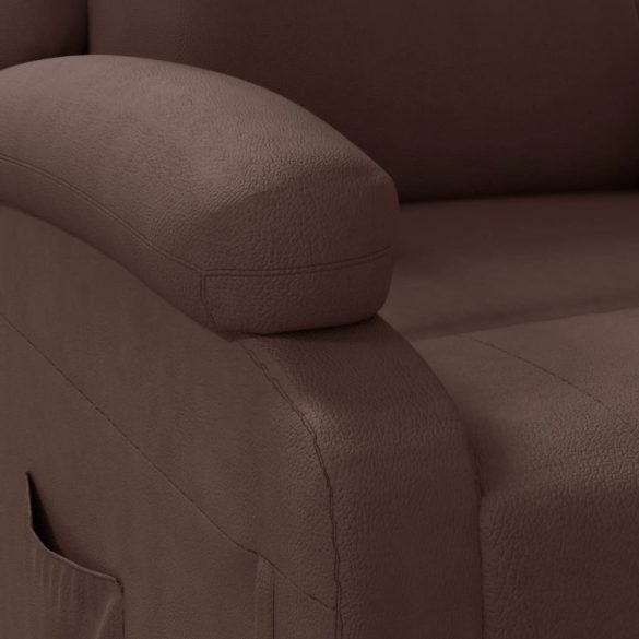 barna műbőr dönthető fotel