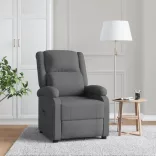 sötétszürke szövet dönthető fotel