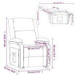 barna szövet dönthető szék