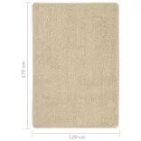 krémszínű csúszásmentes bozontos szőnyeg 120 x 170 cm