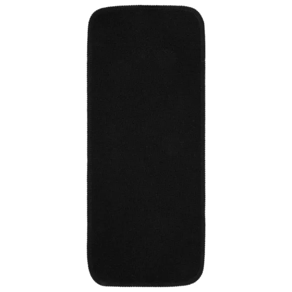 15 db fekete négyszögű csúszásmentes lépcsőszőnyeg 60 x 25 cm