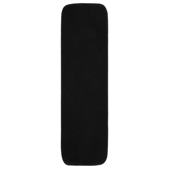 15 db fekete négyszögű csúszásmentes lépcsőszőnyeg 75 x 20 cm