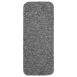 15 db szürke négyszögű csúszásmentes lépcsőszőnyeg 60 x 25 cm