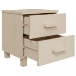 HAMAR 2 db mézbarna tömör fa éjjeliszekrény 40 x 35 x 44,5 cm