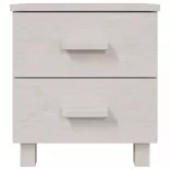 HAMAR 2 db fehér tömör fa éjjeliszekrény 40 x 35 x 44,5 cm