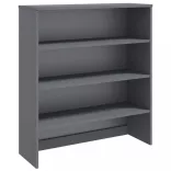 HAMAR sötétszürke tömör fenyőfa felső szekrény 90 x 30 x 100 cm