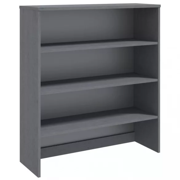 HAMAR sötétszürke tömör fenyőfa felső szekrény 90 x 30 x 100 cm