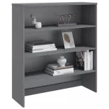 HAMAR sötétszürke tömör fenyőfa felső szekrény 90 x 30 x 100 cm